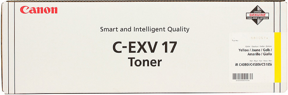 Уцен. Canon 0259B002 C-EXV17Y оригинальный