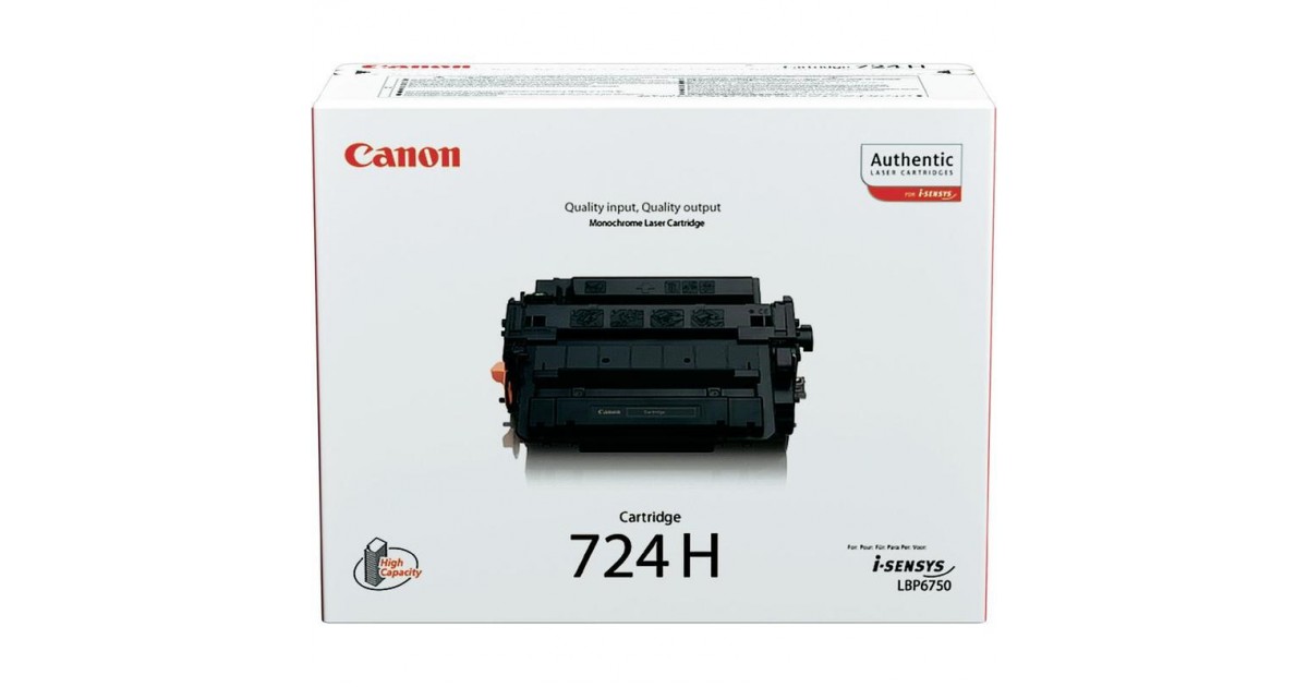 Картридж Canon 3482B002 724H оригинальный чёрный для принтеров Canon i-Sensys MF515x | Canon i-Sensys MF512x | Canon i-Sensys LBP6750dn | Canon i-Sensys LBP6780x