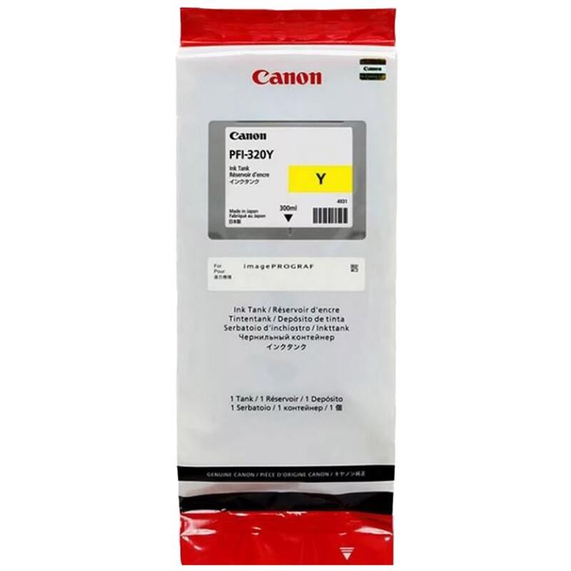 Картридж Canon 2893C001 PFI-320Y оригинальный желтый для принтеров Canon imagePROGRAF TM-205 | Canon imagePROGRAF TM-200 | Canon imagePROGRAF TM-300 | Canon imagePROGRAF TM-305