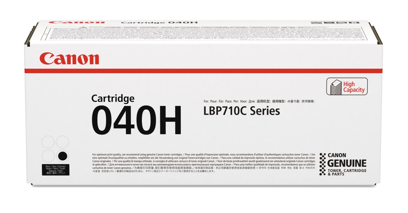 Картридж Canon 0461C001 040H Bk оригинальный чёрный для принтеров Canon i-Sensys LBP710C Series