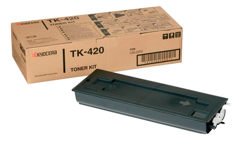 Картридж Kyocera 370AR010 TK-420 оригинальный чёрный для принтеров Kyocera KM-2550