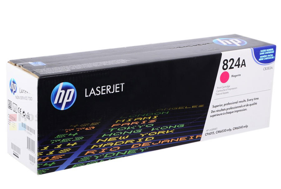 Картридж HP CB383A 824A оригинальный красный для принтеров HP LASERJET 6015 | HP LASERJET CM6030 mfp | HP LASERJET CM6040 mfp