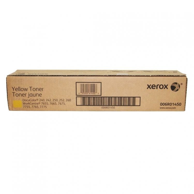 Картридж Xerox 006R01450 оригинальный желтый для принтеров Xerox DocuColor 240 | Xerox DocuColor 242 | Xerox DocuColor 250 | Xerox DocuColor 252 | Xerox DocuColor 260 | Xerox WorkCentre 7655 | Xerox WorkCentre 7665 | Xerox WorkCentre 7675 | Xerox WorkCent