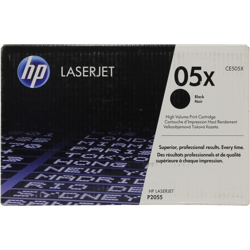 Картридж HP CE505X 05X оригинальный чёрный для принтеров HP LASERJET P2055