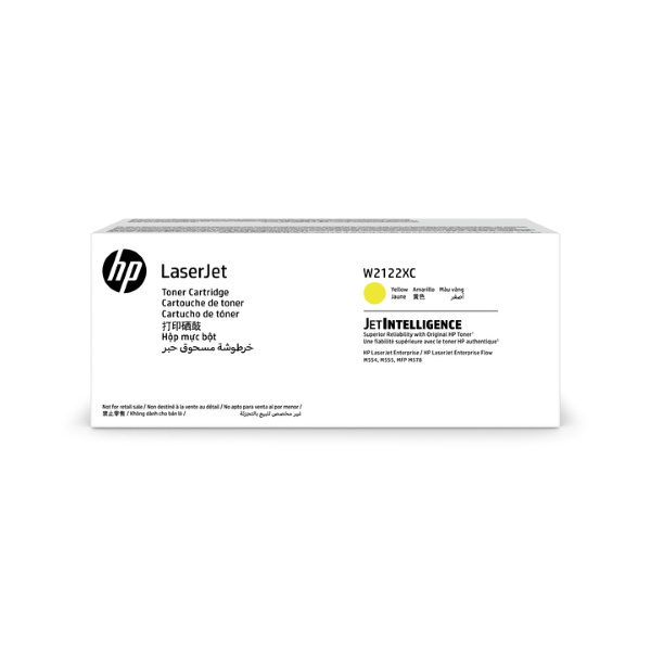 Картридж HP W2122XC оригинальный жёлтый для принтеров HP Color LaserJet Enterprise M555dn