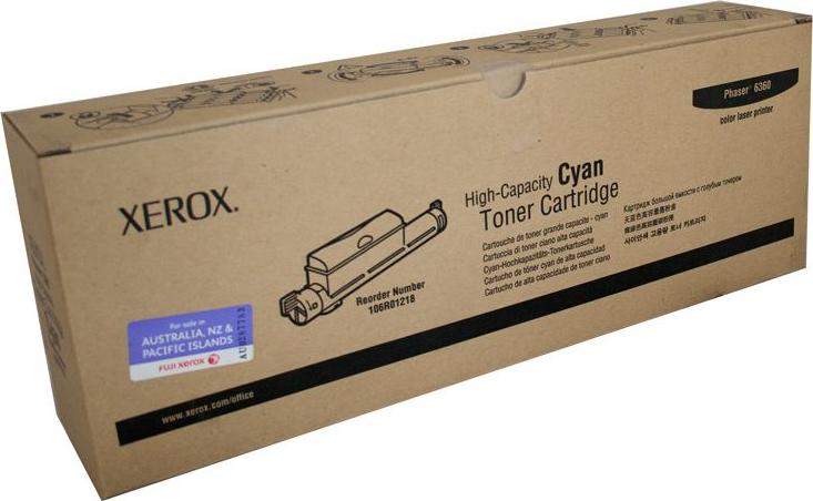 Картридж Xerox 106R01218 оригинальный синий для принтеров Xerox Phaser 6360
