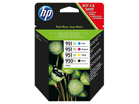 Комплект картриджей HP C2P43AE 950XL/951XL оригинальный цветной для принтеров HP OfficeJet Pro 251dw | HP OfficeJet Pro 276dw | HP OfficeJet Pro 8100 ePrinter | HP OfficeJet Pro 8600 e-All-in-One | HP OfficeJet Pro 8600 Plus e-All-in-One | HP OfficeJet Pr