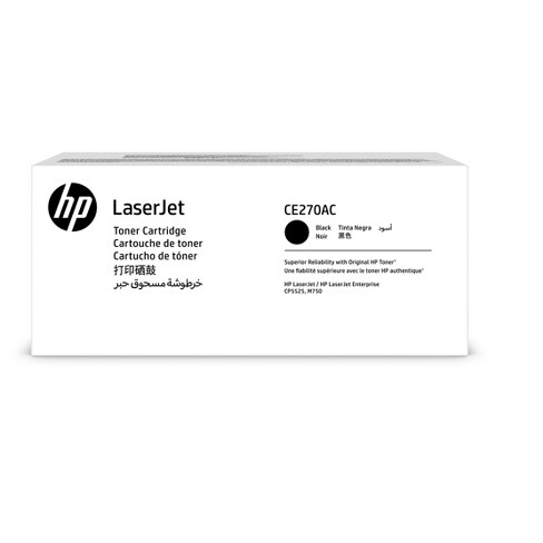 Картридж HP CE270AC оригинальный чёрный для принтеров HP LaserJet Enterprise CP5525