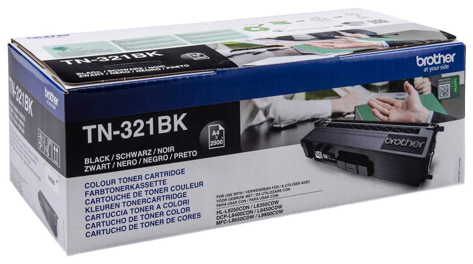 Картридж Brother TN-321BK оригинальный чёрный для принтеров Brother HL-L8250CDN | Brother HL-L8350CDW | Brother DCP-L8400CDN | Brother DCP-L8450CDW | Brother MFC-L8650CDW | Brother MFC-L8850CDW