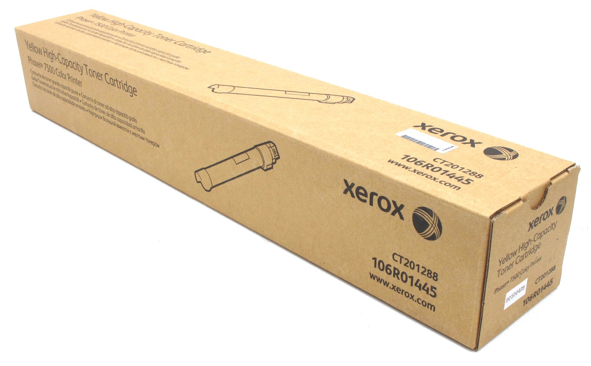 Картридж Xerox 106R01445 оригинальный желтый для принтеров Xerox Phaser 7500 | Xerox Phaser 7500DN | Xerox Phaser 7500DT | Xerox Phaser 7500DX | Xerox Phaser 7500N