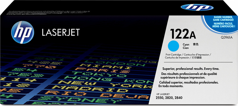 Картридж HP Q3961A 122A оригинальный синий для принтеров HP Laserjet 2550 | HP Laserjet 2820