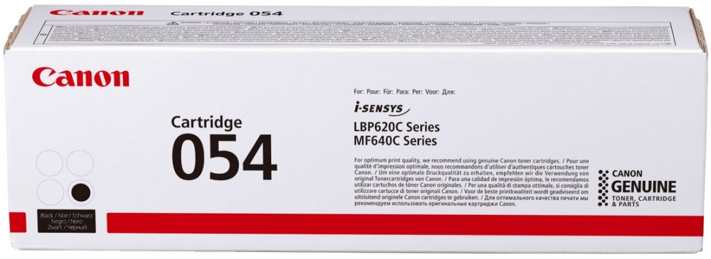 Картридж Canon 3024C002 054Bk оригинальный чёрный для принтеров Canon i-Sensys LBP620C Series | Canon Color imageCLASS MF640C Series