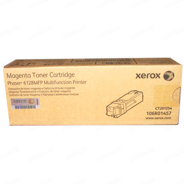 Картридж Xerox 106R01457 оригинальный красный для принтеров Xerox Phaser 6128