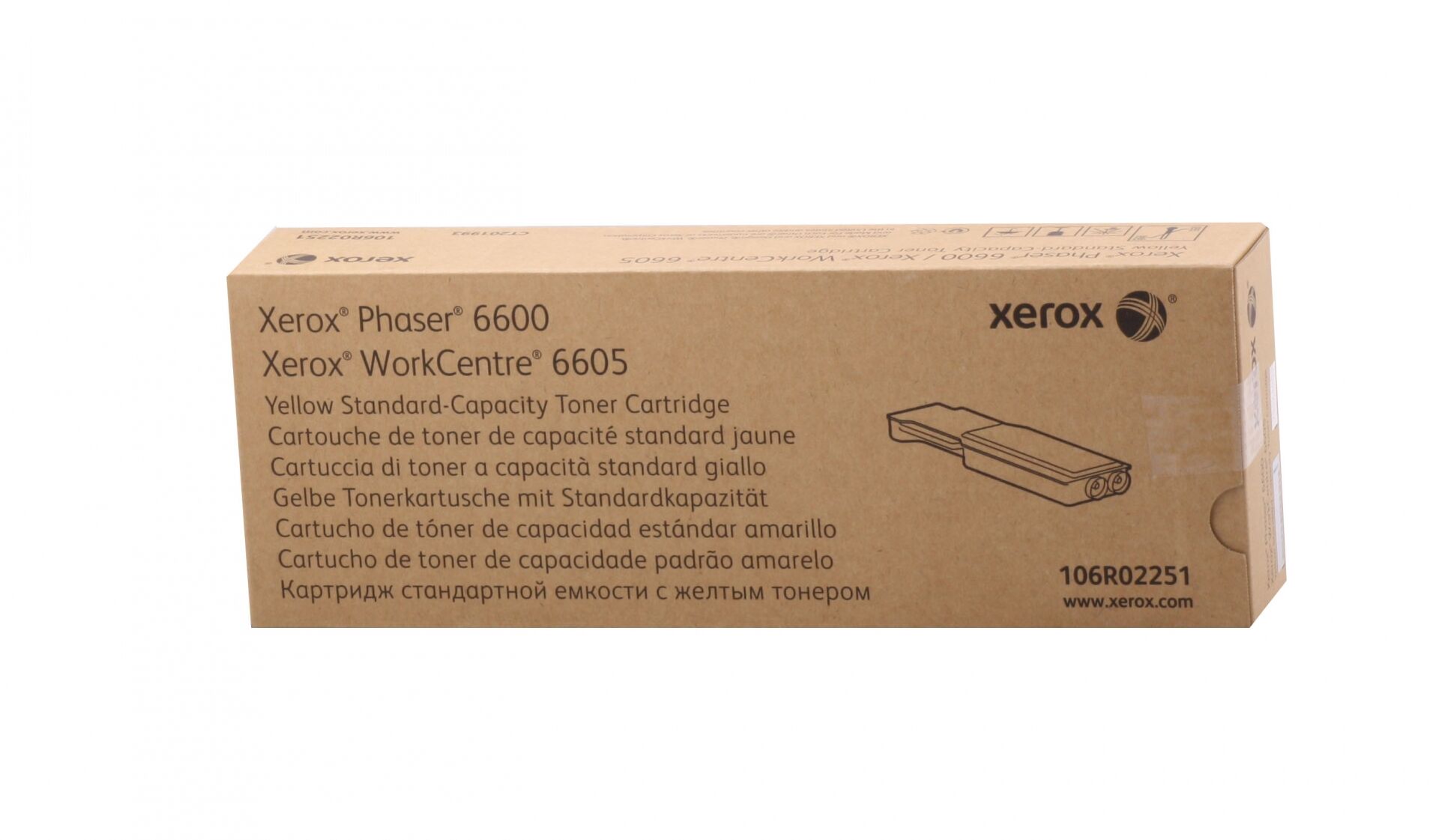 Картридж Xerox 106R02251 оригинальный желтый для принтеров Xerox Phaser 6600 | Xerox WorkCentre 6605
