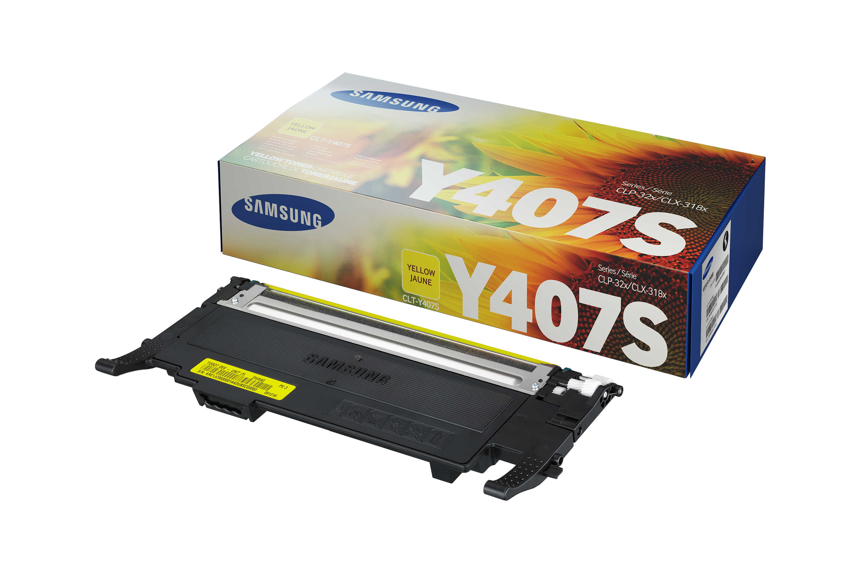 Картридж Samsung CLT-Y407S оригинальный желтый для принтеров Samsung CLP-32X | Samsung CLX-318X