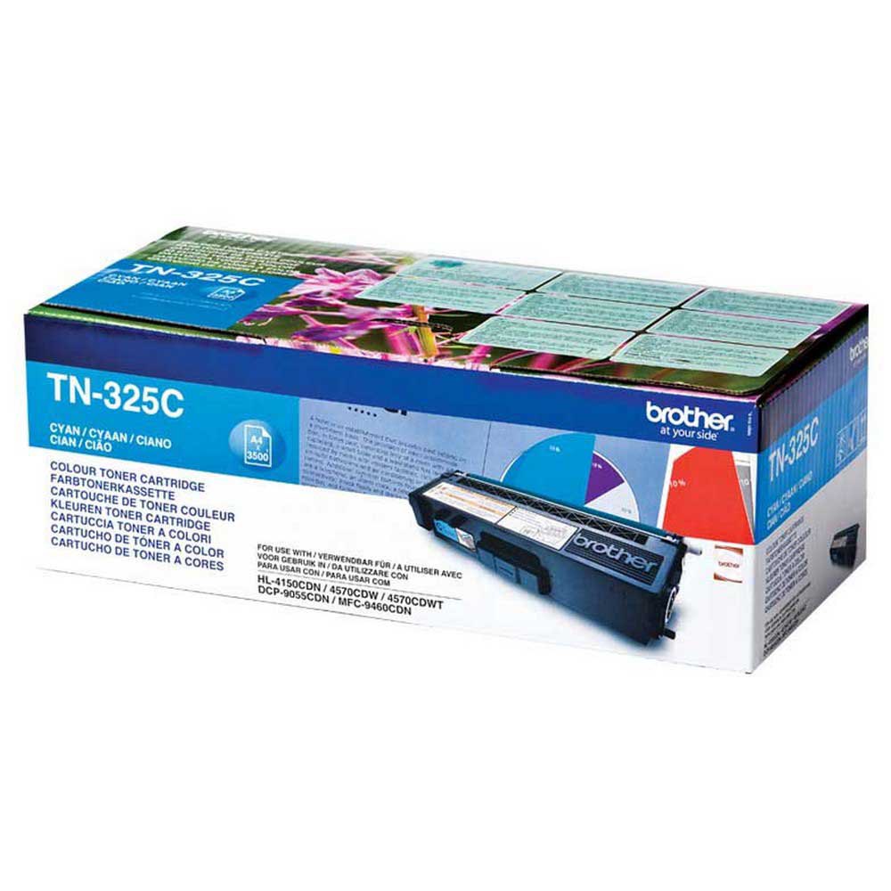 Картридж Brother TN-325C оригинальный синий для принтеров Brother HL-4150CDN | Brother HL-4570CDW | Brother HL-4570CDWT | Brother DCP-9055CDN | Brother MFC-9460CDN