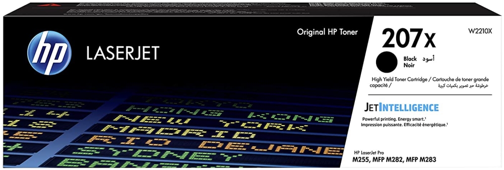 Картридж HP W2210X 207X оригинальный чёрный для принтеров HP Laserjet Pro M255 | HP Laserjet Pro MFP M282 | HP Laserjet Pro MFP M283