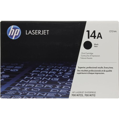 Картридж HP CF214A 14A оригинальный чёрный для принтеров HP LaserJet Enterprise 700 M725 | HP LaserJet Enterprise 700 M712