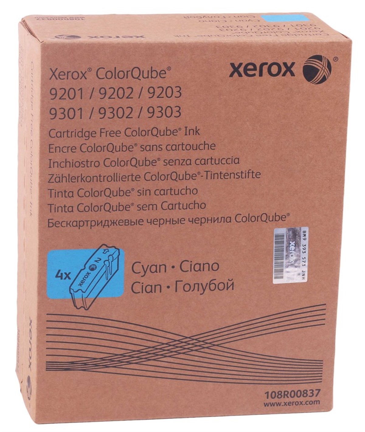 Картридж Xerox 108R00837 оригинальный синий для принтеров Xerox ColorQube 9201 | Xerox ColorQube 9202 | Xerox ColorQube 9203 | Xerox ColorQube 9301 | Xerox ColorQube 9302 | Xerox ColorQube 9303