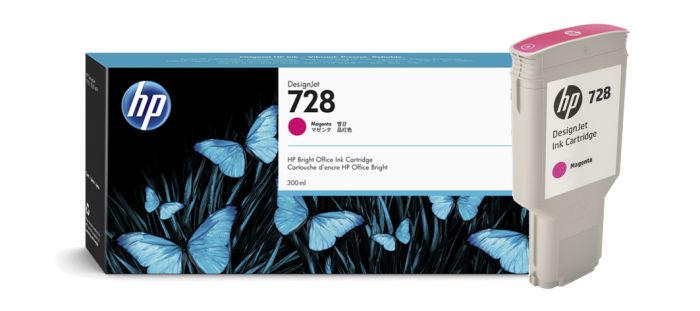 Картридж HP F9K16A 728 оригинальный красный для принтеров HP DesignJet T730 | HP DesignJet MFP T830