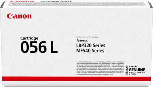 Картридж Canon 3006C002 056L оригинальный чёрный для принтеров Canon i-Sensys imageCLASS LBP320 Series | Canon i-Sensys imageCLASS MF540 Series