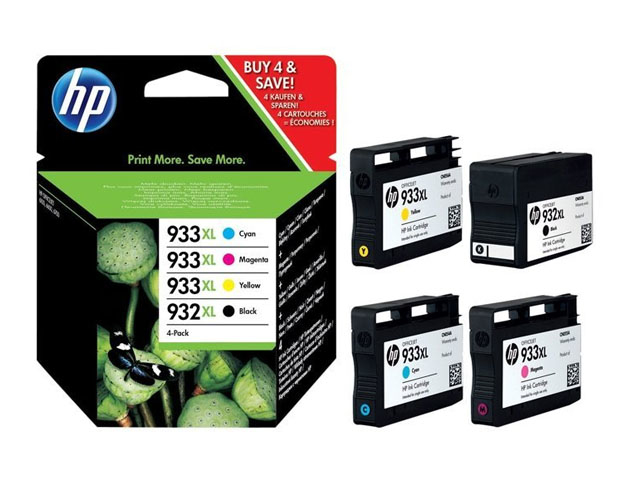 Комплект картриджей HP C2P42AE 932XL/933XL оригинальный цветной для принтеров HP OfficeJet 7110 | HP OfficeJet 6100 ePrinter | HP OfficeJet 6600 e-All-in-One H711 | HP OfficeJet 6700 Premium e-All-in-One H711 | HP OfficeJet 7610 e-All-in-One | HP OfficeJe