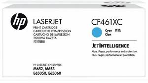 Картридж HP CF461XC оригинальный синий для принтеров HP Laserjet Enterprise M652 | HP Laserjet Enterprise M653 | HP Laserjet Enterprise E65050 | HP Laserjet Enterprise E65060