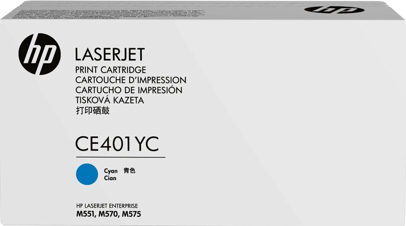 Картридж HP CE401YC оригинальный синий для принтеров HP LaserJet Enterprise M551 | HP LaserJet Enterprise M570 | HP LaserJet Enterprise M575