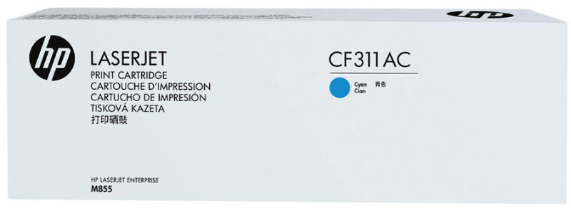 Картридж HP CF311AC оригинальный синий для принтеров HP Laserjet Enterprise M855