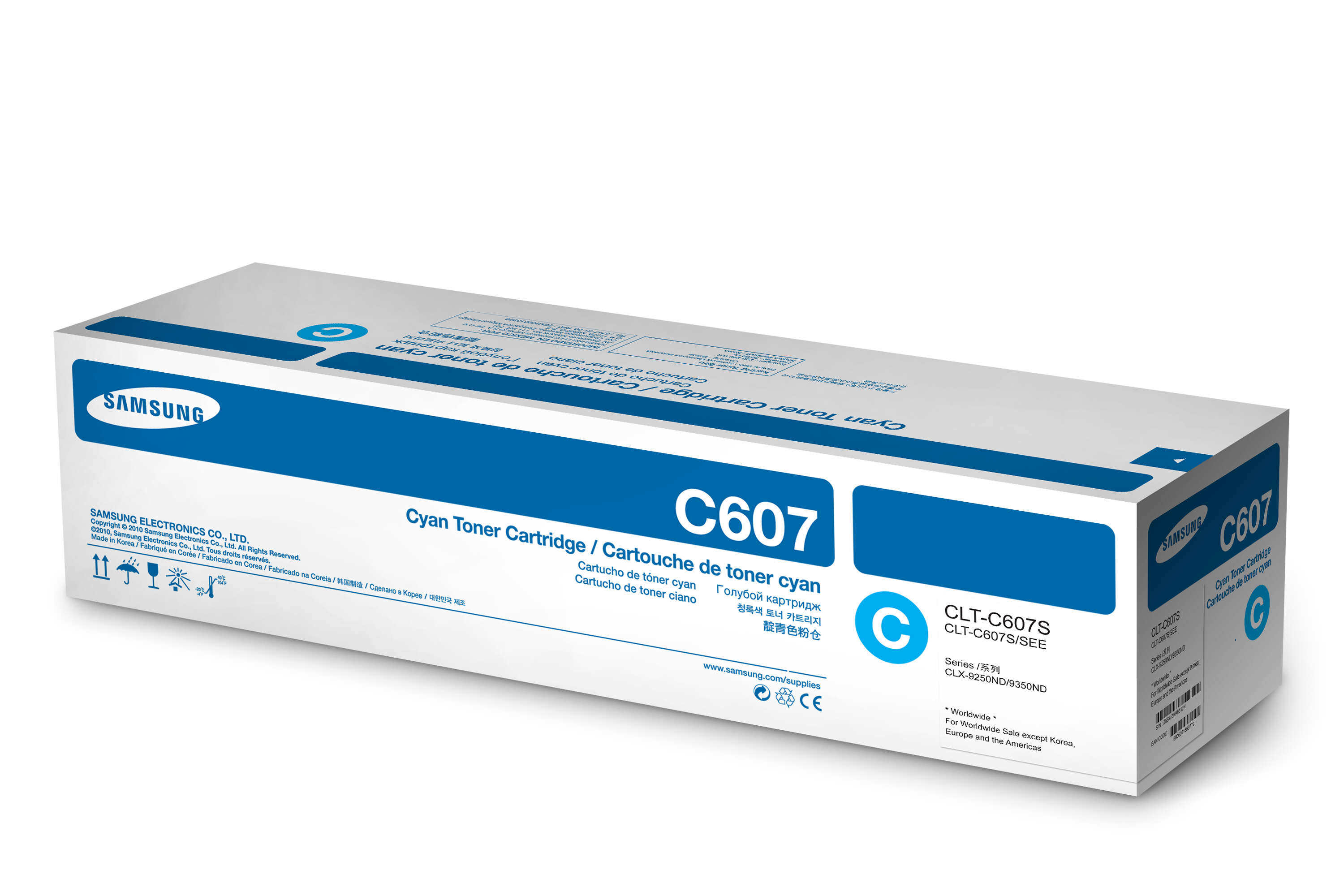 Картридж Samsung CLT-C607S оригинальный голубой для принтеров Samsung CLX-9250ND | Samsung CLX-9350ND