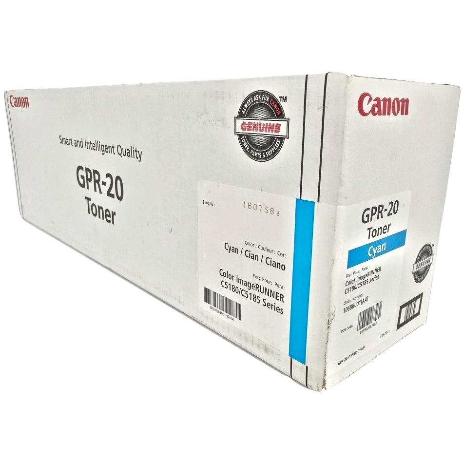 Картридж Canon 1068B001 GPR-20C C-EXV16C оригинальный синий для принтеров Canon CLC 4141 | Canon CLC 5151 | Canon CLC 4040