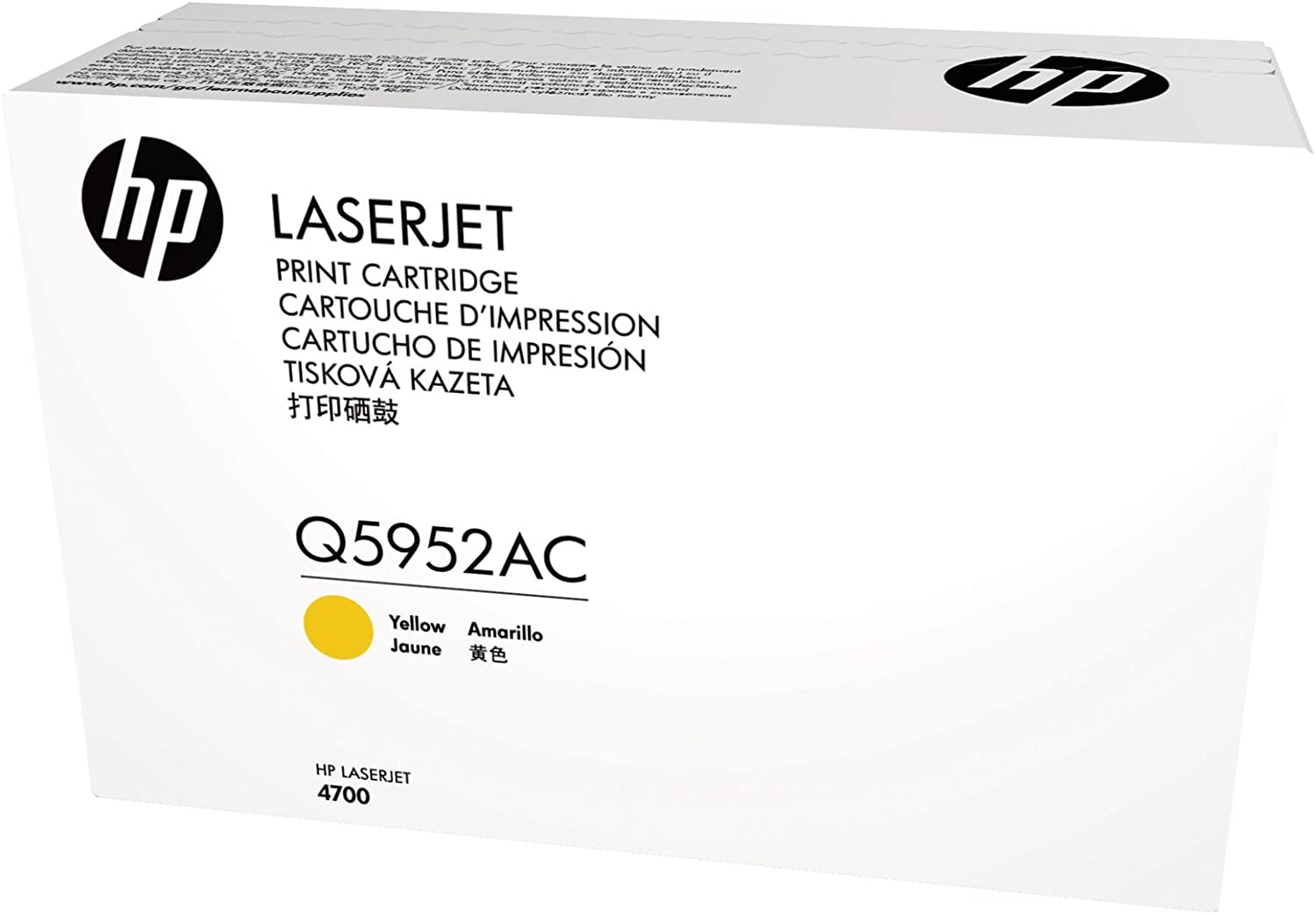 Картридж HP Q5952AC оригинальный жёлтый для принтеров HP Laserjet 4700