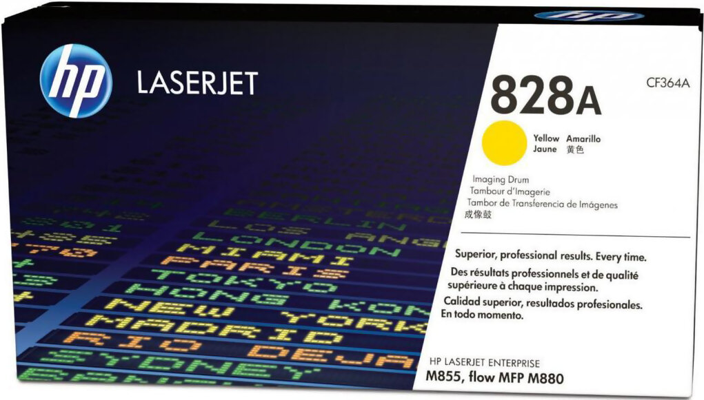 Фотобарабан HP CF364A 828A оригинальный желтый для принтеров HP Laserjet Enterprise M855 | HP Laserjet Enterprise Flow MFP M880