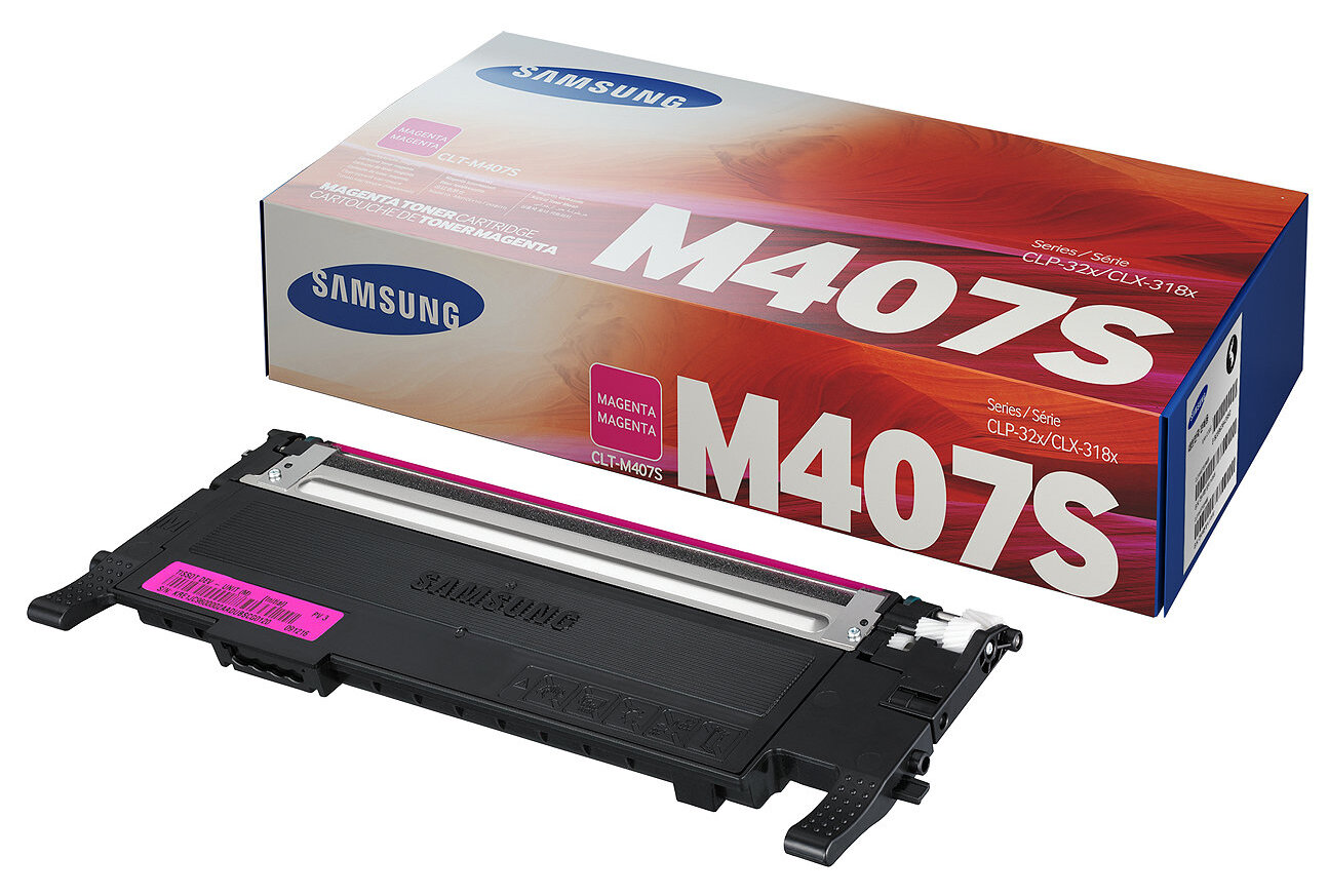 Картридж Samsung CLT-M407S оригинальный красный для принтеров Samsung CLP-32X | Samsung CLX-318X