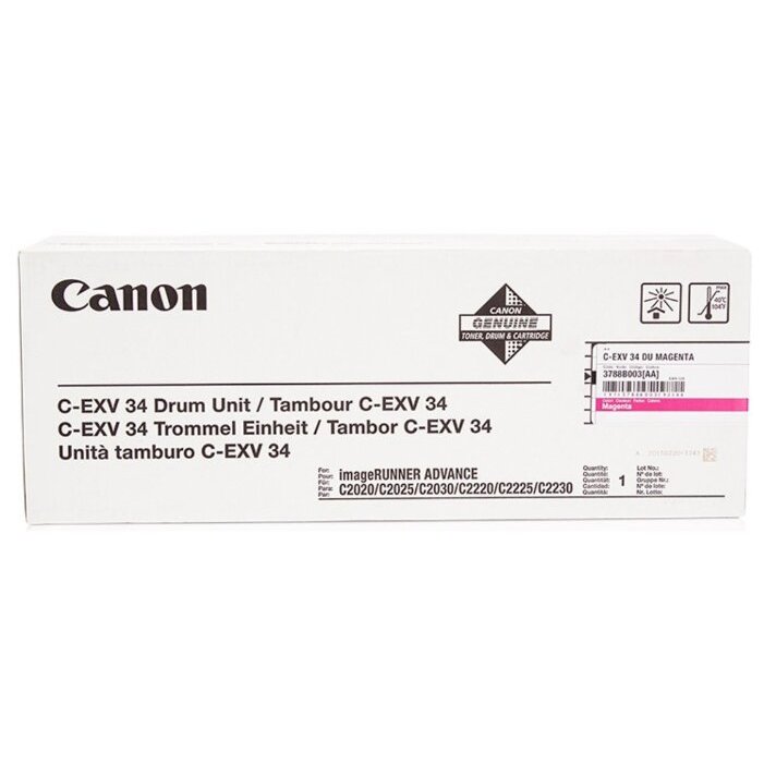 Фотобарабан Canon 3788B003 C-EXV34 Drum M оригинальный красный для принтеров Canon imageRUNNER ADVANCE C2020 | Canon imageRUNNER ADVANCE C2025 | Canon imageRUNNER ADVANCE C2030 | Canon imageRUNNER ADVANCE C2220 | Canon imageRUNNER ADVANCE C2225 | Canon im