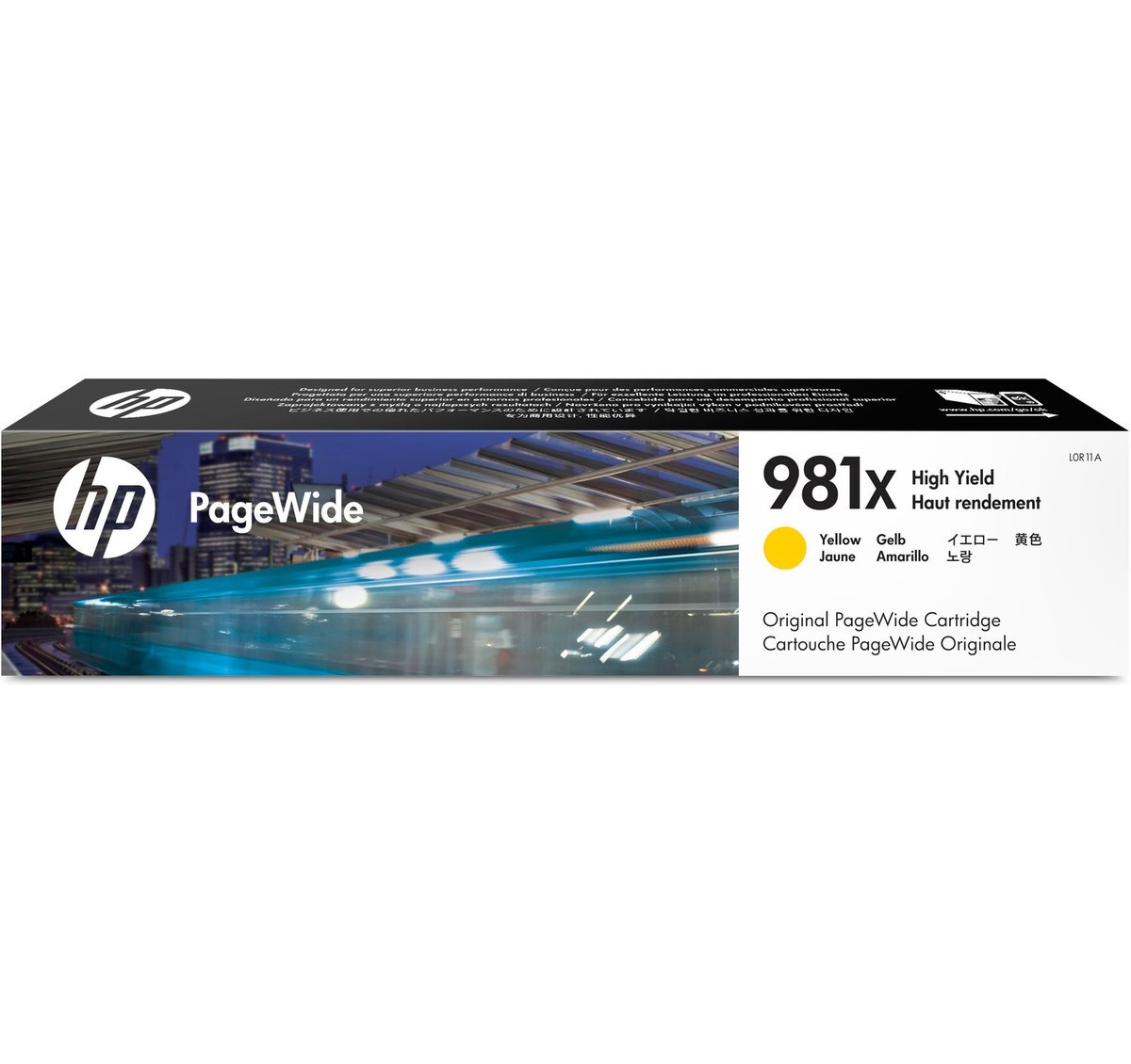 Картридж HP L0R11A №981X оригинальный жёлтый для принтеров HP Pagewide Enterprise Color 556 | HP Pagewide Enterprise Color MFP 586