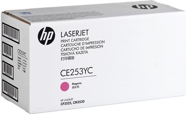 Картридж HP CE253AC (CE253YC) 504A оригинальный красный для принтеров HP LASERJET CP3525 | HP LASERJET CM 3530