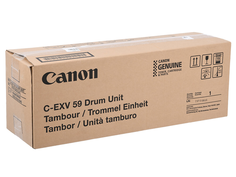 Фотобарабан Canon 3761C002 C-EXV59 Drum оригинальный чёрный для принтеров Canon imageRUNNER 2625 | Canon imageRUNNER 2625i | Canon imageRUNNER 2630 | Canon imageRUNNER 2630i | Canon imageRUNNER 2645 | Canon imageRUNNER 2645i