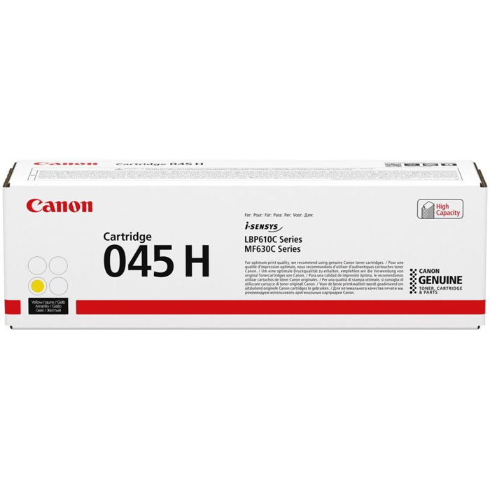 Картридж Canon 1243C002 045HY оригинальный желтый для принтеров Canon i-Sensys LBP610C Series | Canon Color imageCLASS MF630C Series