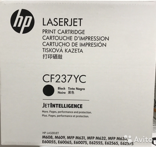 Картридж HP CF237YC оригинальный чёрный для принтеров HP Laserjet M608 | HP Laserjet M609 | HP Laserjet MFP M631 | HP Laserjet MFP M632 | HP Laserjet MFP M633 | HP Laserjet E60055 | HP Laserjet E60065 | HP Laserjet E60075 | HP Laserjet E62555 | HP Laserje