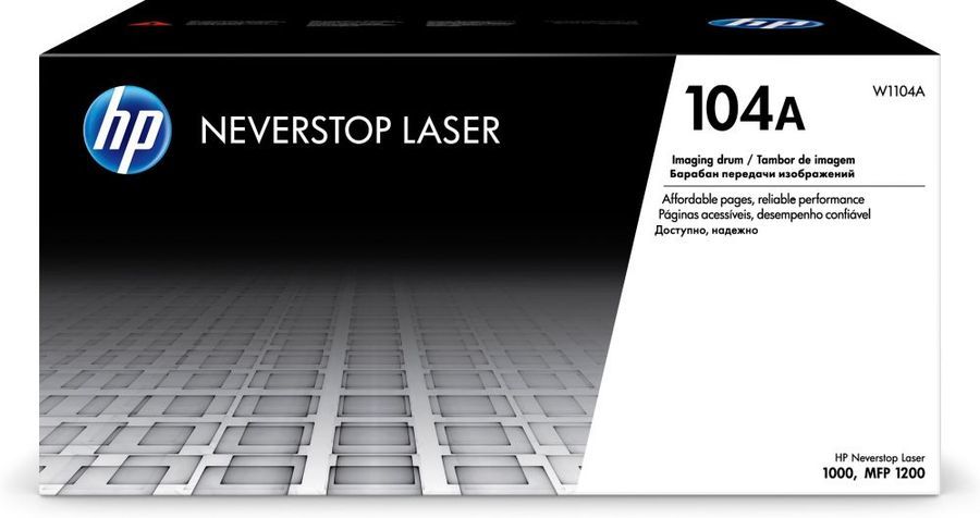 Картридж HP W1104A 104A оригинальный чёрный для принтеров HP Neverstop Laser 1000 | HP Neverstop Laser MFP 1200