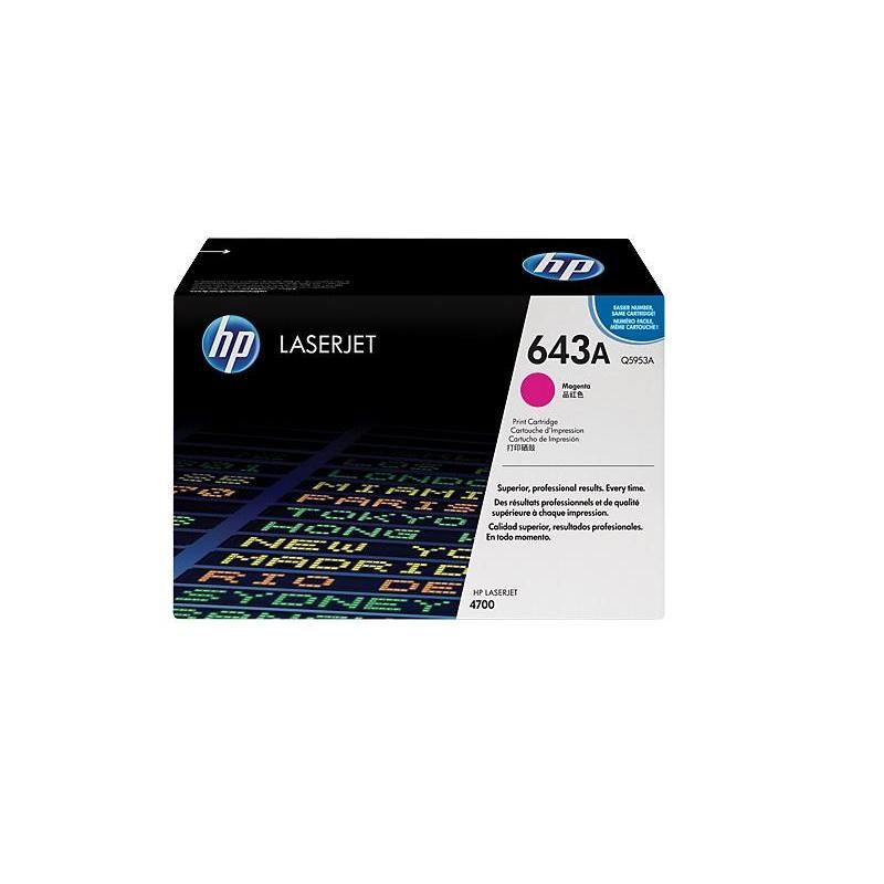 Картридж HP Q5953A 643A оригинальный красный для принтеров HP Laserjet 4700