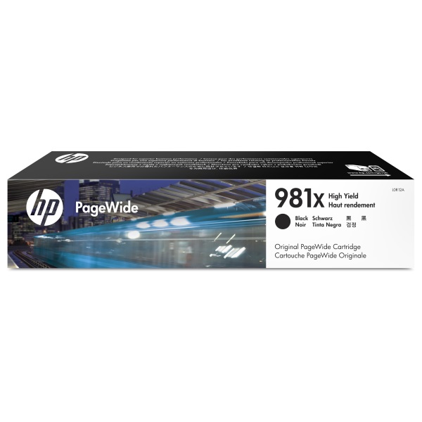Картридж HP L0R12A №981X оригинальный чёрный для принтеров HP Pagewide Enterprise Color 556 | HP Pagewide Enterprise Color MFP 586