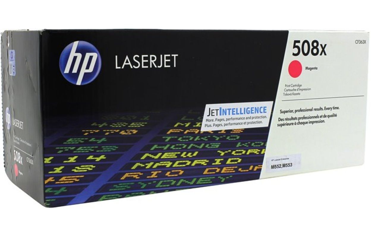 Картридж HP CF363X 508X оригинальный красный для принтеров HP Laserjet Enterprise M552 | HP Laserjet Enterprise M553
