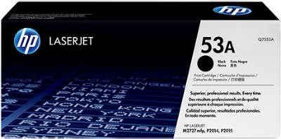 Картридж HP Q7553A 53A оригинальный чёрный для принтеров HP Laserjet M2727 MFP | HP Laserjet P2014 | HP Laserjet P2015