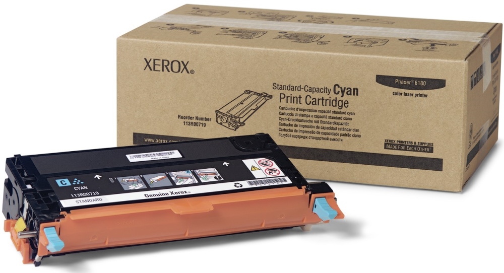 Картридж Xerox 113R00719 оригинальный синий для принтеров Xerox Phaser 6180