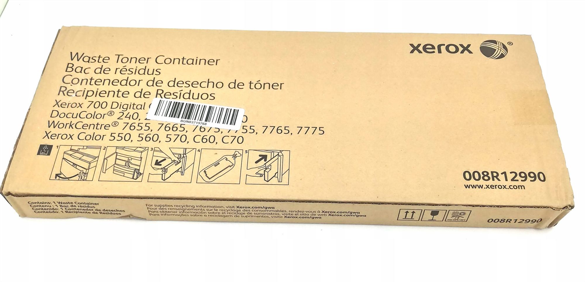 Картридж Xerox 008R12990 оригинальный чёрный для принтеров Xerox 700 Digital Color Press | Xerox DocuColor 240 | Xerox DocuColor 242 | Xerox DocuColor 250 | Xerox DocuColor 252 | Xerox DocuColor 260 | Xerox WorkCentre 7655 | Xerox WorkCentre 7665 | Xerox 