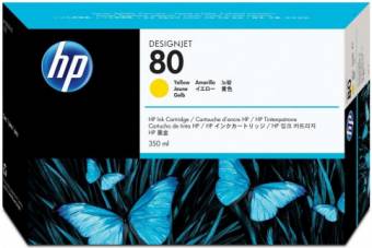 Картридж HP C4848A 80 оригинальный желтый для принтеров HP DesignJet 1050 | HP DesignJet 1055