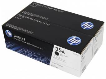 Комплект картриджей HP CB435AF 35A оригинальный чёрный для принтеров HP LASERJET P1005 | HP LASERJET P1006