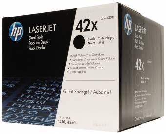Картридж HP Q5942XD № 42X оригинальный для принтеров HP LJ 4250, 4350